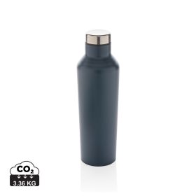 Modern vacuum stainless steel water bottle Blue