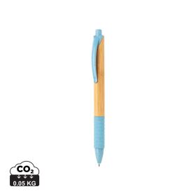 Bamboo & wheat straw pen Blue