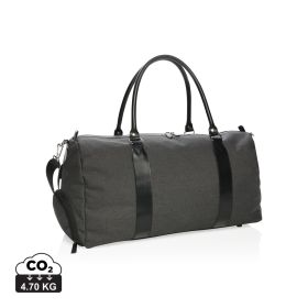 Weekend bag with USB A output Black