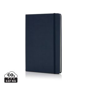 Deluxe hardcover PU A5 notebook Navy Blue