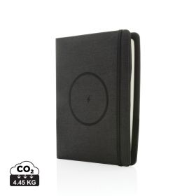 Air 5W wireless charging notebook with 5000mAh powerbank Black