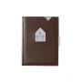 EXENTRI wallet/card holder in leather with RFID protection brown