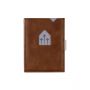 EXENTRI wallet/card holder in leather with RFID protection hazelnut 