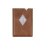 EXENTRI City card holder in leather with RFID protection sand