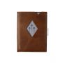 EXENTRI Multi wallet in leather with RFID protection hazelnut 