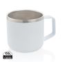 Stainless steel camp mug White