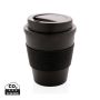 Reusable Coffee cup with screw lid 350ml Black
