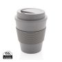 Reusable Coffee cup with screw lid 350ml Grey