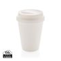 Reusable double wall coffee cup 300ml White