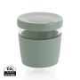 Ukiyo borosilicate glass with silicone lid and sleeve Green