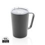 RCS Recycled stainless steel modern vacuum mug with lid Dark grey