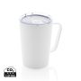 RCS Recycled stainless steel modern vacuum mug with lid White