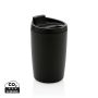 GRS Recycled PP tumbler with flip lid Black