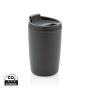 GRS Recycled PP tumbler with flip lid Dark grey