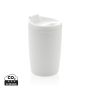 GRS Recycled PP tumbler with flip lid White