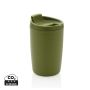 GRS Recycled PP tumbler with flip lid Green