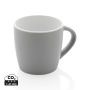 Ceramic mug with coloured inner Grey