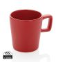Ceramic modern coffee mug Red