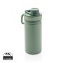 Vacuum stainless steel bottle with sports lid 550ml Green