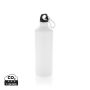 XL aluminium waterbottle with carabiner White
