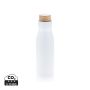 Clima leakproof vacuum bottle with steel lid White