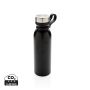 Copper vacuum insulated bottle with carry loop Black