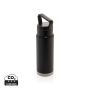 Leakproof vacuum on-the-go bottle with handle Black
