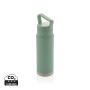 Leakproof vacuum on-the-go bottle with handle Green