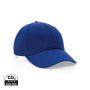 Impact 6 panel 280gr Recycled cotton cap with AWARE™ tracer Blue
