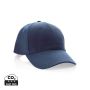 Impact 6 panel 280gr Recycled cotton cap with AWARE™ tracer Navy Blue