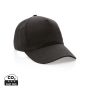 Impact 5panel 280gr Recycled cotton cap with AWARE™ tracer Black