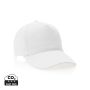 Impact 5panel 280gr Recycled cotton cap with AWARE™ tracer White