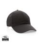 Impact 6 panel 190gr Recycled cotton cap with AWARE™ tracer Black