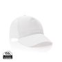Impact 5 panel 190gr Recycled cotton cap with AWARE™ tracer White