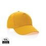 Impact 5 panel 190gr Recycled cotton cap with AWARE™ tracer Yellow