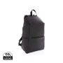 Smooth PU 15.6"laptop backpack Black