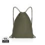 Impact AWARE™ recycled cotton drawstring backpack 145g Green