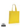 Impact AWARE™ Recycled cotton tote w/bottom 145g Yellow