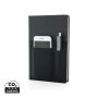 A5 Deluxe notebook with smart pockets Black