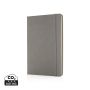 Deluxe hardcover PU A5 notebook Grey