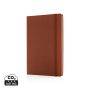 Deluxe hardcover PU A5 notebook Brown